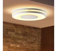 Philips Hue Plafonnier BEING White Ambiance 32W Aluminium – télécommande incl., Alexa/Google/HomeKit