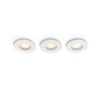 Philips Hue White Ambiance Downlight Encastrable Adore Bathroom (lot De 3) Blanc