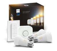 Philips Hue White ambiance Kit de démarrage : 3 ampoules connectées E27 (1100) + variateur