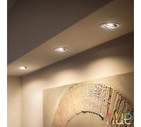 Philips Hue White Ambiance Milliskin Pack de 3 spots à encastrer, extension GU10, 8720169319813,