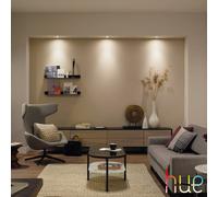 Philips Hue White Ambiance Milliskin Pack de 3 spots à encastrer, extension GU10, 8720169319936,