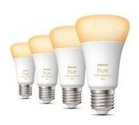 Philips hue white ambiance pack 4 bombillas led inteligentes e27 6w luz blanca cálida a fría G