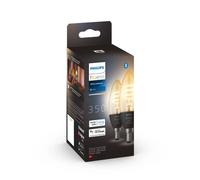 Philips Hue White Ambiance Pack de 2 ampoules LED E14, 2200-4500 K, 4,4 W, 8719514411869, B39