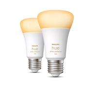 Philips Hue White Ambiance Pack de 2 ampoules LED E27, 2200-6500 K, 8 W, 8719514291256, A60