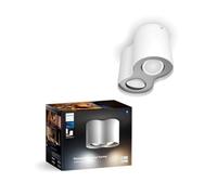 Philips Hue White Ambiance Pillar – Projecteur GU10 à 2 sources lumineuses