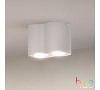 Philips Hue White Ambiance Pillar Projecteur GU10 à 2 sources lumineuses, 8720169320178,