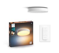 Philips Hue White Ambiance Plafonnier Devere Medium, Blanc, compatible Bluetooth, fonctionne avec Alexa, Google Assistant et Apple Homekit