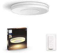 Philips Hue Plafonnier BEING White Ambiance 32W Aluminium – télécommande incl., Alexa/Google/HomeKit