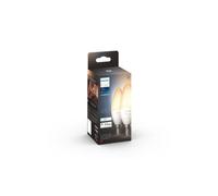PHILIPS Hue White - Ampoule LED connectée flamme E14 - 5,5W - Compatible Bluetooth - Pack de 2