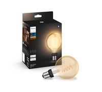 Philips Hue White, ampoule vintage filament E27 compatible Bluetooth, format Globe, fonctionne avec Alexa, Google Assistant et Apple Homekit