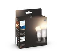 PHILIPS Hue White Ampoules LED connectées E27 - Compatible Bluetooth pack de 2