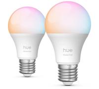 Philips Hue White And Color Ambiance A60 - E27 Ampoule Connectée Essential - 806 Lm - 8 W - Pack De 2