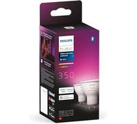 Philips Hue Ampoule LED connectée White and Color Ambiance GU10 350 lm Pack de 2 Bluetooth
