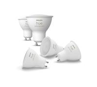 Philips Hue White and Color Ambiance Ampoule LED connectée Pack de 5, culot GU10, 400 lumens, Compatible Bluetooth. Fonctionne avec Alexa, Google Assistant et Apple HomeKit