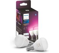 Philips Ampoule LED connectée Hue White&Color E14 Bluetooth compatible Alexa Google Homekit lot de 2