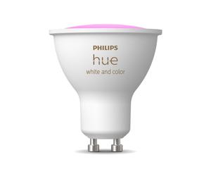 Philips Hue White and Color Ambiance GU10 4.2W - Spot LED intelligent, 2000-6500K, 400lm, Angle 40°, Compatible Android/iOS/Alexa/Google/HomeKit