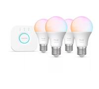 Philips Hue White And Color Ambiance Kit De Démarrage Essential : 4 Ampoules Connectées E27 (806 Lm) Blanc