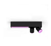 Philips Hue White And Color Ambiance Plafonnier Centris 2 Spots Noir