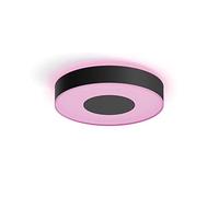 Philips Hue White and Color Ambiance Plafonnier Infuse Medium, Noir, compatible Bluetooth, fonctionne avec Alexa, Google Assistant et Apple Homekit