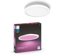 Philips Hue White and Color Ambiance, plafonnier LED connecté Surimu Rond, compatible Bluetooth, 40W, fonctionne avec Alexa, Google Assistant et Apple Homekit