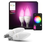 Philips Ampoule LED connectée Hue White & Color Ambiance E14 Bluetooth pack de 2