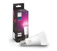 Philips Hue White & Color Ambiance, ampoule LED connectée E27, Equivalent 100W, 1600 lumen, compatible Bluetooth, fonctionne avec Alexa, Google Assistant et Apple Homekit