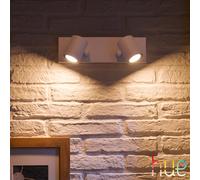 Philips Hue White & Color Ambiance Argenta Projecteur GU10 à 2 sources lumineuses, 8720169318076,