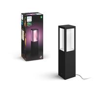 Philips Hue White & Color Ambiance Borne Extérieure IMPRESS Extension aluminium Noir, fonctionne avec Alexa, Google Assistant et Apple Homekit