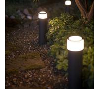 Philips Hue White & Color Ambiance Borne Extérieure CALLA Extension aluminium, Noir, fonctionne avec Alexa, Google Assistant et Apple Homekit