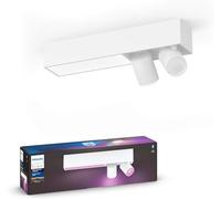 Philips Hue White & Color Ambiance Centris 2 Spots - Blanc, compatible Bluetooth, fonctionne avec Alexa, Google Assistant et Apple Homekit