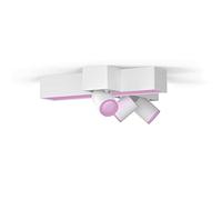 Philips Hue White & Color Ambiance Centris 3 Spots - Blanc, compatible Bluetooth, fonctionne avec Alexa, Google Assistant et Apple Homekit