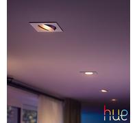 Philips Hue White & Color Ambiance Centura Spot encastré GU10 angulaire, 8720169319219,