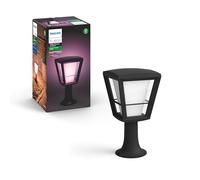 Philips Hue White & Color Ambiance ECONIC Borne extérieure, Noire, fonctionne avec Alexa, Google Assistant et Apple Homekit