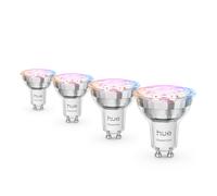 Philips Hue white & Color ambiance Gu10 - Spot Connecté Essential - 345 lm - 4,7 w - Pack De 4