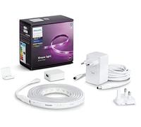 Philips Hue White & Color Ambiance Indoor LightStrips+ 2m base connectique, Indoor LightStrips 1m extension ruban Bluetooth, fonctionne avec Alexa, Google Assistant et Apple Homekit