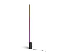 Philips Hue White &Color Ambiance, Lampadaire Gradient Signe, Noir | Lampadaire connecté, LED RGBW, Hauteur 150.8cm, Lumière d'ambiance, Dégradé de couleurs, Bluetooth, Contrôle vocal & via App