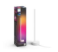 Philips Hue White &Color Ambiance, Lampe à Poser Gradient Signe, Blanc | Lampe LED à poser connectée, Hauteur 140.5cm, Lumière d'ambiance, Dégradé de couleurs, Bluetooth, Contrôle vocal & via App