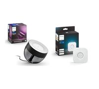 Philips Hue White & Color Ambiance, lampe Iris, compatible Bluetooth, Noir, fonctionne avec Alexa & Bridge 2.0 : Hub Central de Contrôle d'Éclairage Intelligent, fonctionne avec Alexa