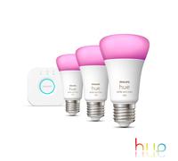 Philips Hue White & Color Ambiance Pack de 3 ampoules LED E27, 2000-6500 K, 11 W, 8719514291515,