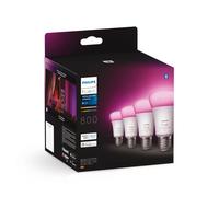 Philips Hue White & Color Ambiance Pack de 4 ampoules LED E27, 2000-6500 K, 9 W, 8719514328402,