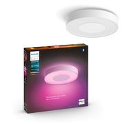 Philips Hue White &Color Ambiance, Plafonnier Connecté Xamento Large, Blanc | Éclairage plafond rond pour salle de bain, IP44, LED Multicolore, Ø 42.5 cm, 3700lm, Contrôle Vocal & via App, Bluetooth