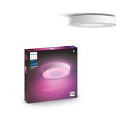 Philips Hue White &Color Ambiance, Plafonnier LED Infuse, Ø 38.1cm, Blanc | Plafonnier rond connecté, Lumière LED RGBW Blanc & Couleurs, Contrôle Vocal & via App, Bluetooth, Hue Bridge non inclus