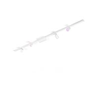Philips Hue White &Color Ambiance, Plafonnier Perifo, 4 Spots + Rail, Blanc | Spots Orientables, 490lm, 2700K, LED Blanc & Couleurs, 2x Rails 1m, Contrôle Vocal & App, Alexa Google & HomeKit, Bluetooth