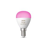 Philips Ampoule LED connectée Hue White & Color Ambiance, Bluetooth, Alexa, Google, Sphérique E14