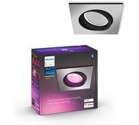 Philips Hue White & Color Ambiance Spot Centura encastré carré Aluminium Compatible Bluetooth, Fonctionne avec Alexa G