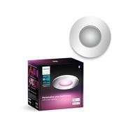 Philips Hue White&Color Ambiance, Spot Encastré Xamento, Pack de 1, Argent | 1200lm, IP44, Spot LED pour salle de bain, Ampoule GU10, LED RGBW, Contrôle Vocal et via App, Alexa, Google & Apple Home
