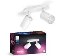 Philips Hue Fugato Spot 2 flg - réglable, 16M couleurs, pilotable via appli, compatible Amazon Alexa