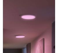 Philips Hue Plafonnier LED Surimu Rond 40W, Bluetooth, Alexa, Google et Apple HomeKit