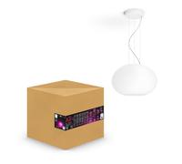 Philips Hue White & Color Ambiance Suspension Flourish Blanc Compatible Bluetooth, Fonctionne avec Alexa