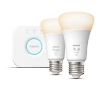 Philips Hue White Kit de démarrage : 2 ampoules connectées E27 (1100)